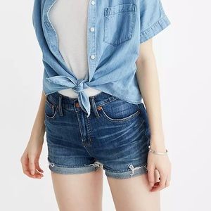 Madewell High Rise Denim Shorts Glenoaks Wash Size 23 000